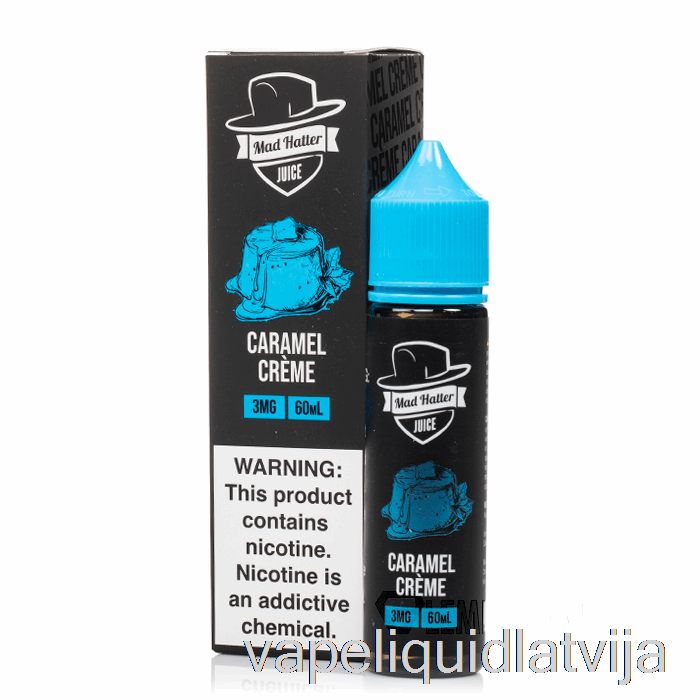 Karameļu Krēms - Mad Hatter - 60ml 3mg Vape šķidrums